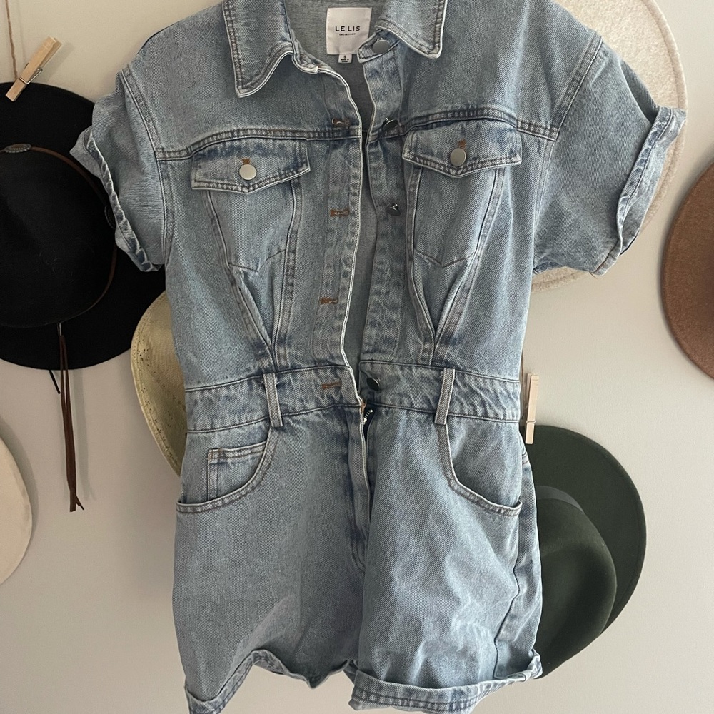 Denim romper!
